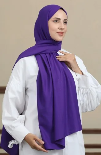 Madame Mary Baklava Jacquard Shawl 19087-09 Purple 19087-09