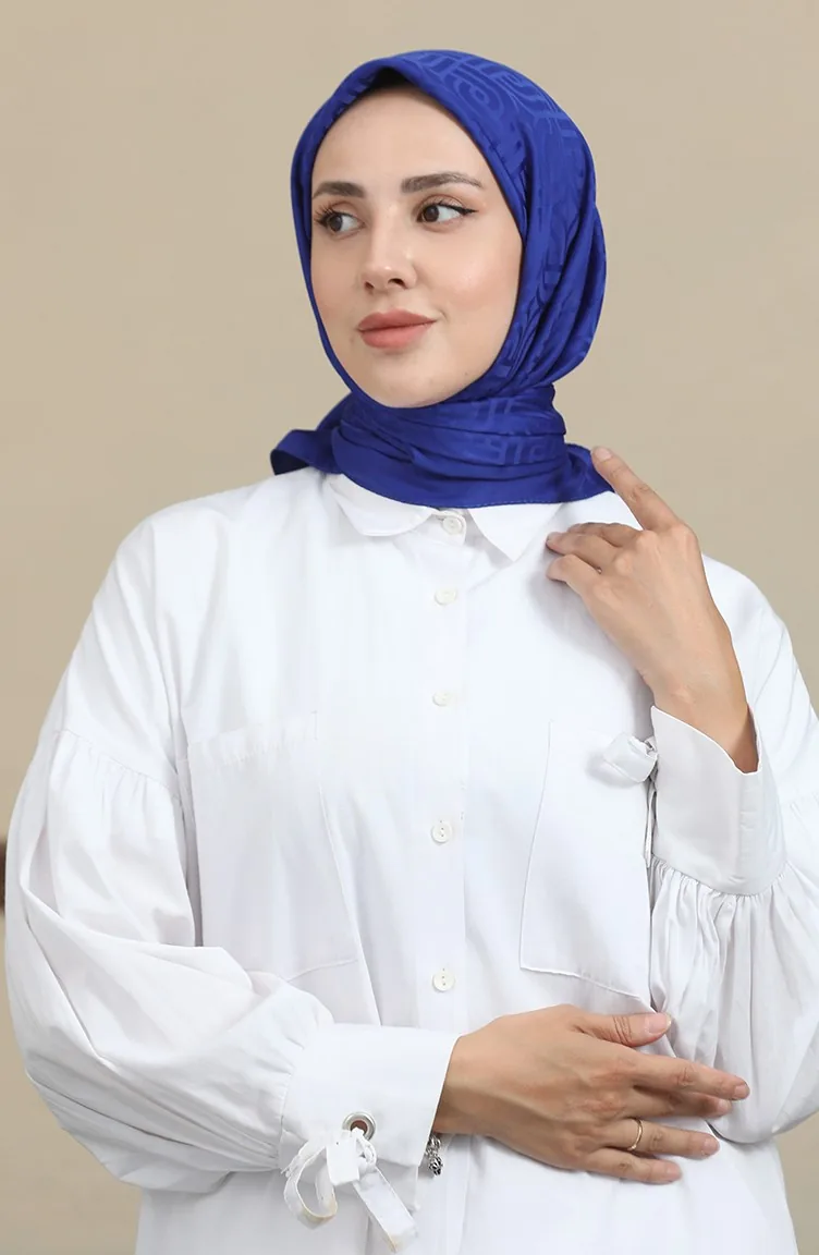 Jacquard Scarf 90167-08 Saxe 90167-08