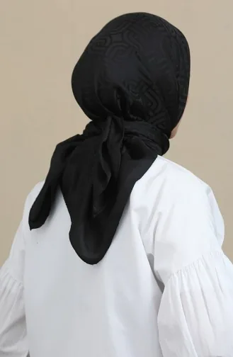 Jacquard-Schal 90167-01 Schwarz 90167-01