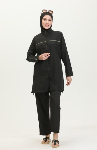 Maillot De Bain Hijab 24231-01 Noir 24231-01