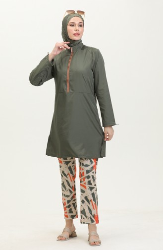 Maillot De Bain Hijab 24302-02 Khaki 24302-02