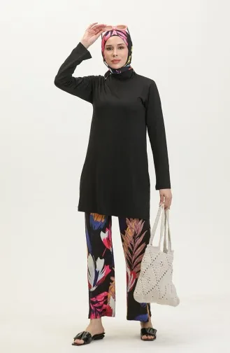 Maillot De Bain Hijab 24613-01 Noir 24613-01