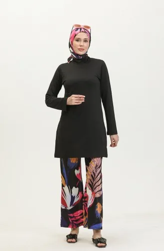 Maillot De Bain Hijab 24613-01 Noir 24613-01