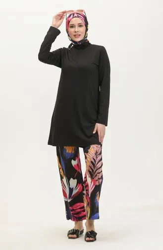 Maillot De Bain Hijab 24613-01 Noir 24613-01