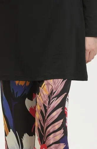 Maillot De Bain Hijab 24613-01 Noir 24613-01