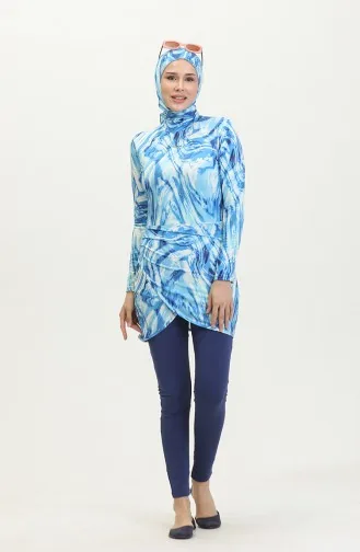 Maillot De Bain Hijab 24617-02 Indigo 24617-02