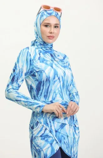 Maillot De Bain Hijab 24617-02 Indigo 24617-02
