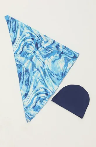 Maillot De Bain Hijab 24617-02 Indigo 24617-02