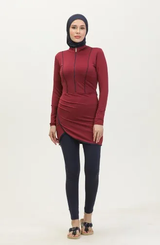 Tesettür Mayo 24620-02 Vişne