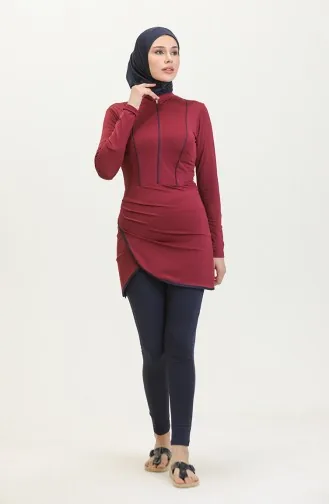 Tesettür Mayo 24620-02 Vişne