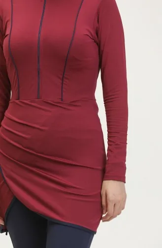 Tesettür Mayo 24620-02 Vişne