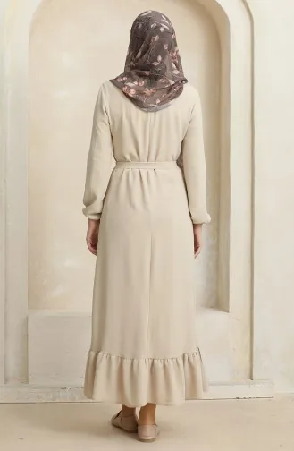 فستان سادة بحزام 1015-02 فيزون 1015-02