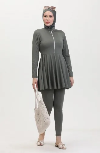 Hijab-badpak Met Ritssluiting 22659-03 Kaki 22659-03