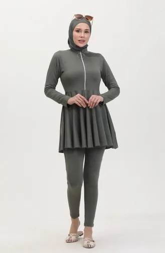 Hijab-badpak Met Ritssluiting 22659-03 Kaki 22659-03