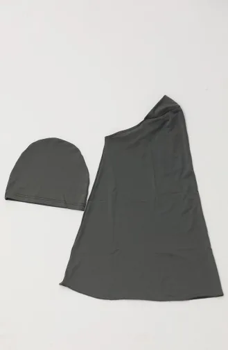 Hijab-badpak Met Ritssluiting 22659-03 Kaki 22659-03