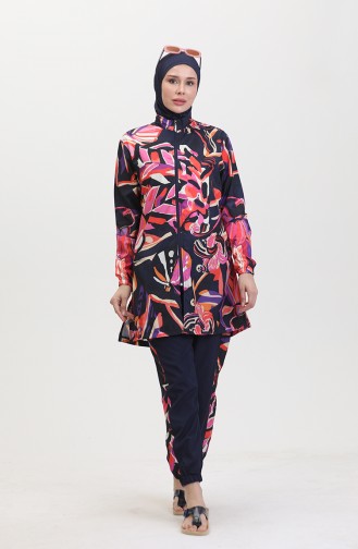 Hijab-Badeanzug 24206-01 Marineblau 24206-01