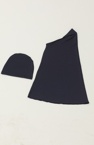 Hijab-Badeanzug 24206-01 Marineblau 24206-01