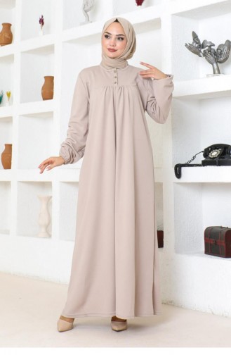 2085Mg Robe Hijab Sports Dress Mink 17149