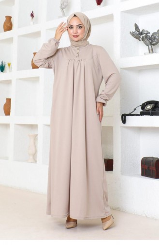 2085Mg Robe Hijab Sports Dress Mink 17149