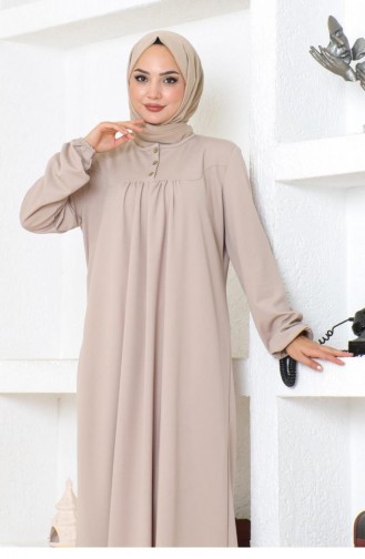 2085Mg Robe Hijab Sports Dress Mink 17149