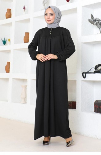 2085Mg Robe Hijab Sportkleid Schwarz 17150
