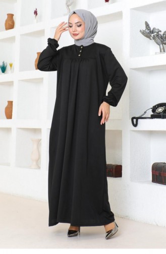 2085Mg Robe Hijab Sportkleid Schwarz 17150
