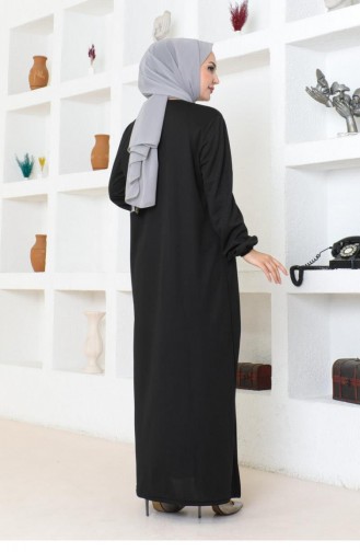 2085Mg Robe Hijab Sportkleid Schwarz 17150