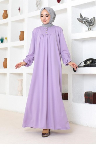 2085Mg Robe Hijab Sportkleid Flieder 17151