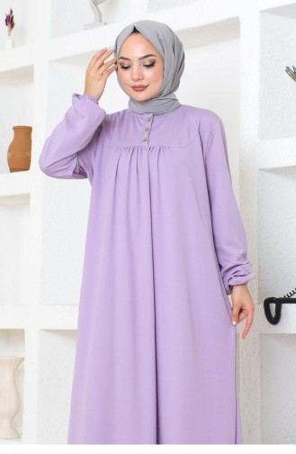 2085Mg Robe Hijab Sportkleid Flieder 17151