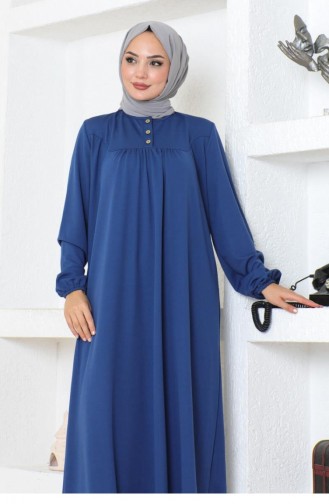 2085Mg Robe Hijab Sports Dress Indigo 17154