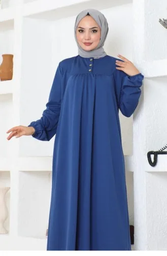 2085Mg Robe Hijab Sports Dress Indigo 17154