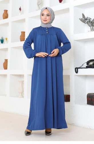 2085Mg Robe Hijab Sports Dress Indigo 17154