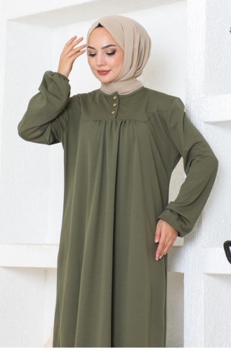 2085Mg Robe Hijab Sports Dress Khaki 17155