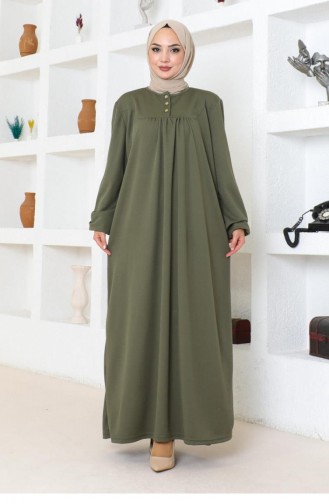 2085Mg Robe Hijab Sports Dress Khaki 17155