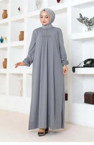 2085Mg Robe Hijab Robe De Sport Gris 17156
