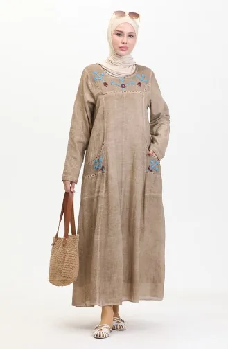 Authentisches Kleid 5055A-02 Hellbeige 5055A-02