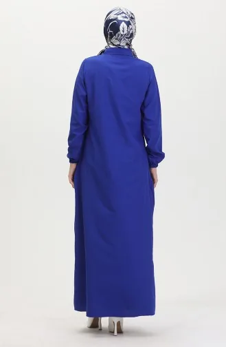 Geplooide Jurk Met Knopen 0449-04 Saks 0449-04