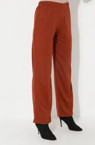 Ensemble Deux Pièces Tunique Pantalon Avec Collier 8585-10 Tan 8585-10