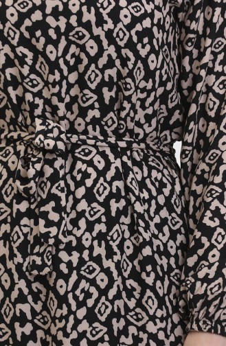 Farbiges Viskosekleid 0450-05 Nerzschwarz 0450-05