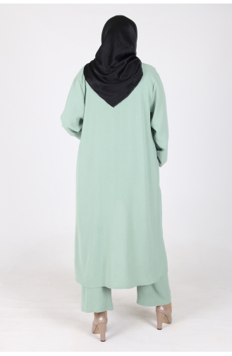 Arya Ayrobin Plus Size 3 Piece Suit 2615-11 Mint Green 2615-11