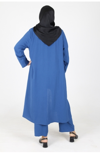 Arya Ayrobin Plus Size 3 Piece Suit 2615-12 Indigo 2615-12
