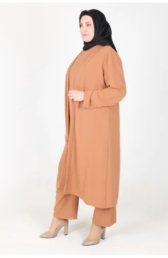Arya Ayrobin Costume 3 Pièces Grande Taille 2615-01 Biscuit 2615-01