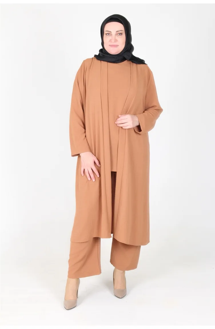 Arya Ayrobin Costume 3 Pièces Grande Taille 2615-01 Biscuit 2615-01