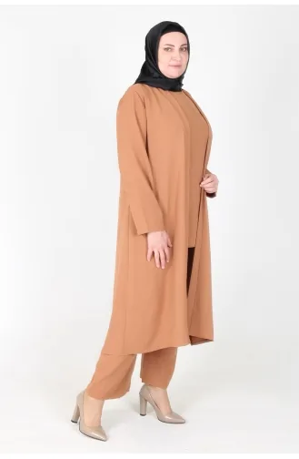 Arya Ayrobin Costume 3 Pièces Grande Taille 2615-01 Biscuit 2615-01