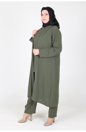 Arya Ayrobin Büyük Beden 3 Lü Takım 2615-03 Haki