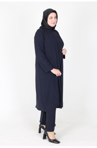 Arya Ayrobin Büyük Beden 3 Lü Takım 2615-07 Lacivert