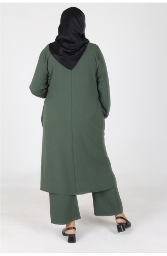 Ensemble Deux Pièces Pantalon Casquette 2609-05 Vert Foncé Ayrobin 2609-05