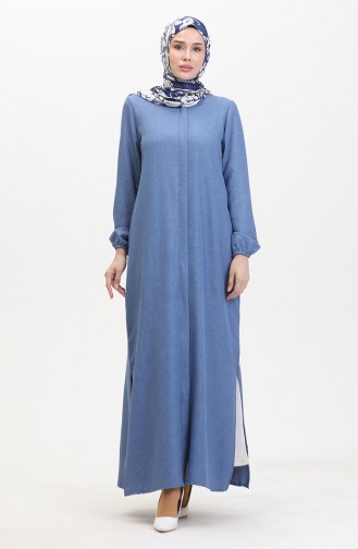 عباية سادة 24022-06 انديجو 24022-06