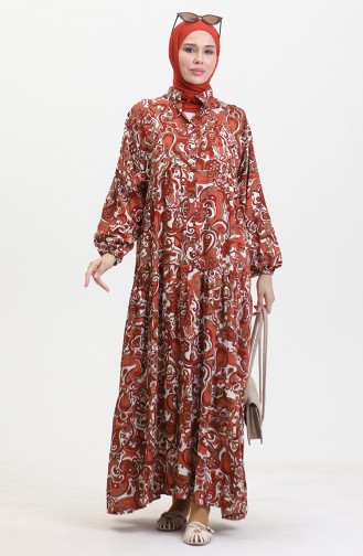 Robe Viscose à Motifs 0472-02 Carreau 0472-02
