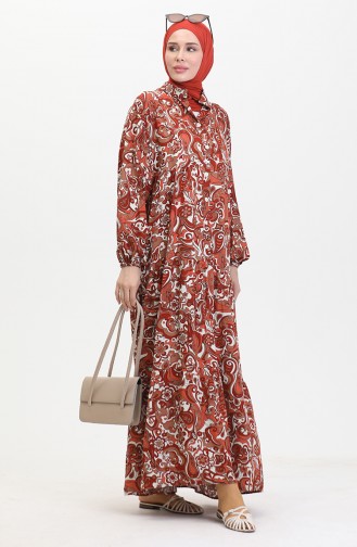 Robe Viscose à Motifs 0472-02 Carreau 0472-02